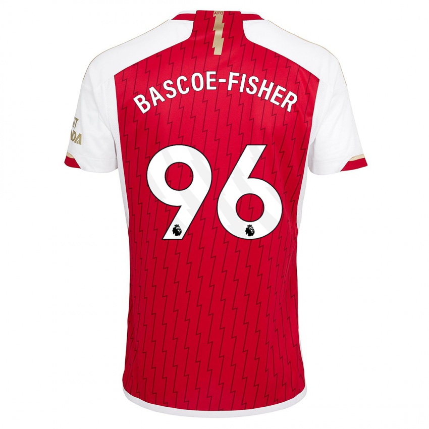 Kinderen Jakai Bascoe-Fisher #96 Rood Thuisshirt Thuistenue 2023/24 T-Shirt België