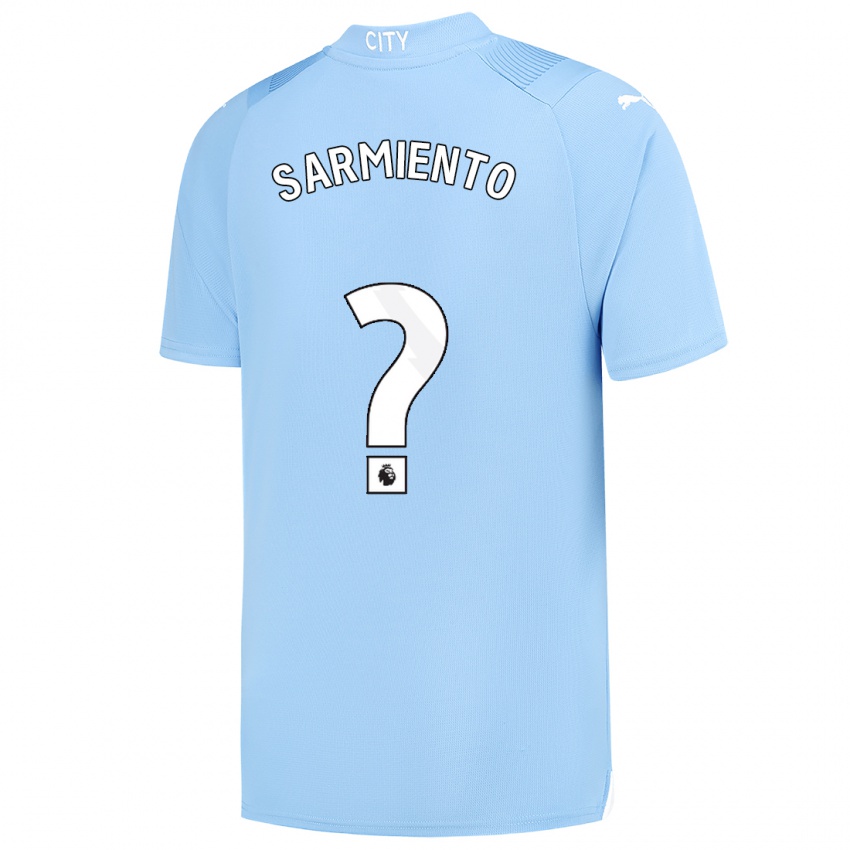 Kinderen Darío Sarmiento #0 Lichtblauw Thuisshirt Thuistenue 2023/24 T-Shirt België