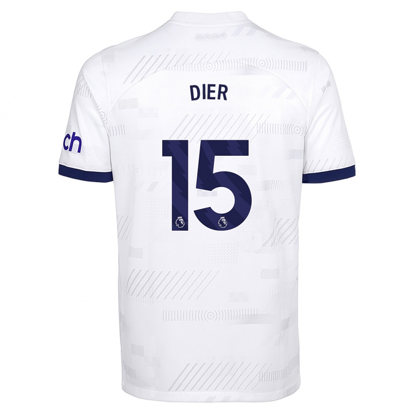 Kinder Eric Dier #15 Weiß Heimtrikot Trikot 2023/24 T-Shirt Belgien