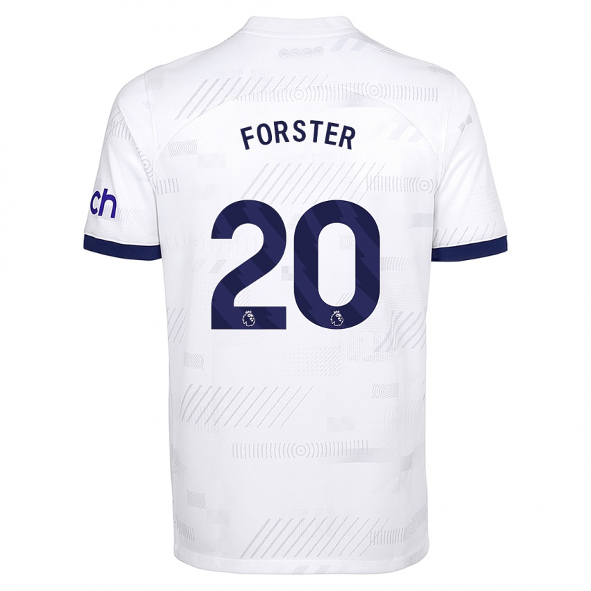 Enfant Maillot Fraser Forster #20 Blanc Tenues Domicile 2023/24 T-Shirt Belgique