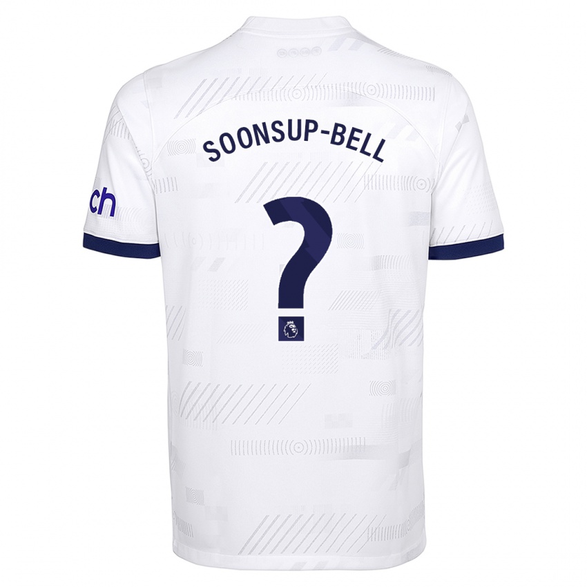 Kinder Jude Soonsup-Bell #0 Weiß Heimtrikot Trikot 2023/24 T-Shirt Belgien