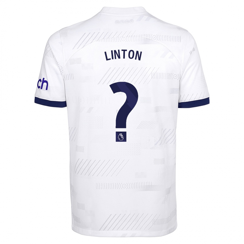 Enfant Maillot Jahziah Linton #0 Blanc Tenues Domicile 2023/24 T-Shirt Belgique