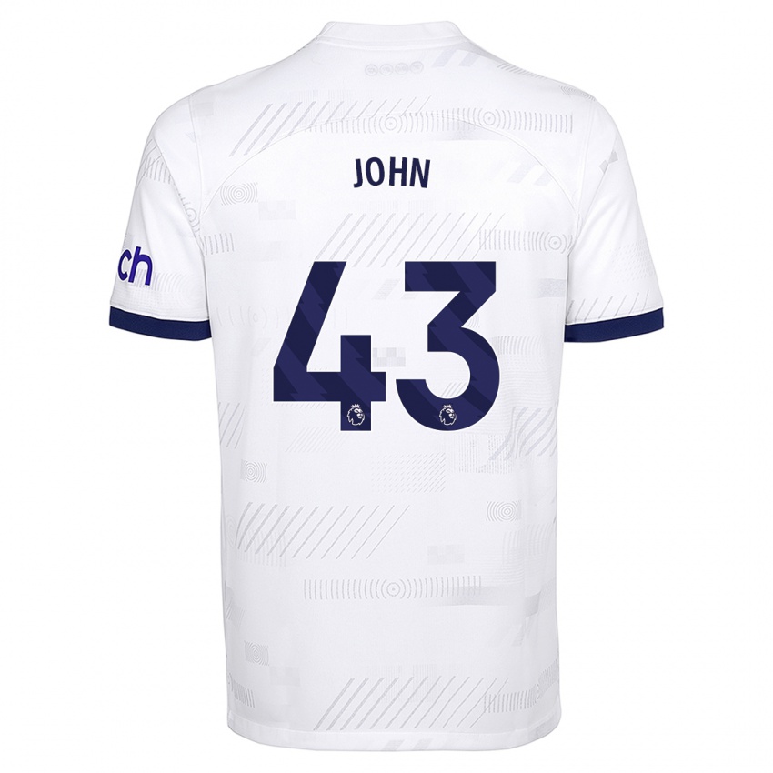 Kinder Nile John #43 Weiß Heimtrikot Trikot 2023/24 T-Shirt Belgien