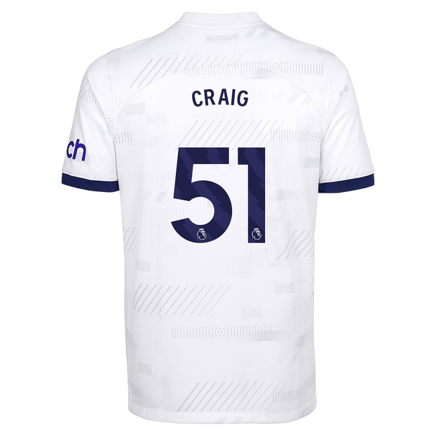 Kinder Matthew Craig #51 Weiß Heimtrikot Trikot 2023/24 T-Shirt Belgien