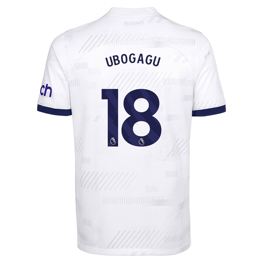 Kinderen Chioma Ubogagu #18 Wit Thuisshirt Thuistenue 2023/24 T-Shirt België