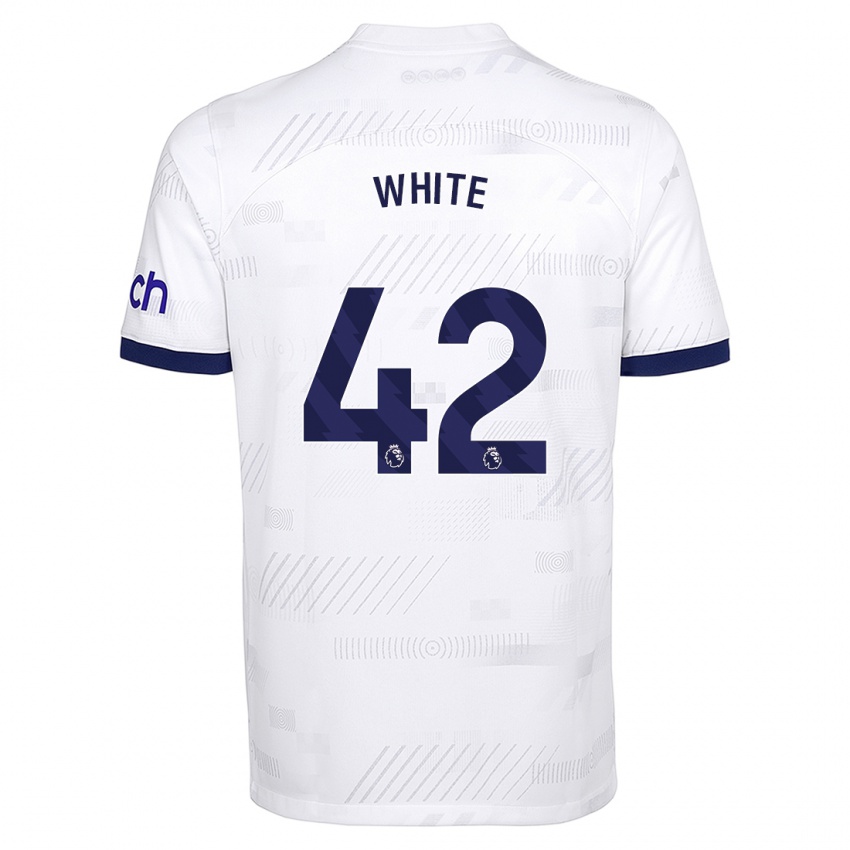 Kinder Harvey White #42 Weiß Heimtrikot Trikot 2023/24 T-Shirt Belgien