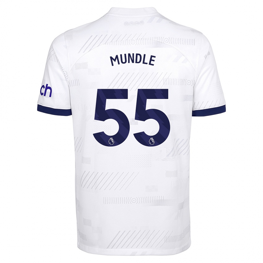 Kinderen Romaine Mundle #55 Wit Thuisshirt Thuistenue 2023/24 T-Shirt België