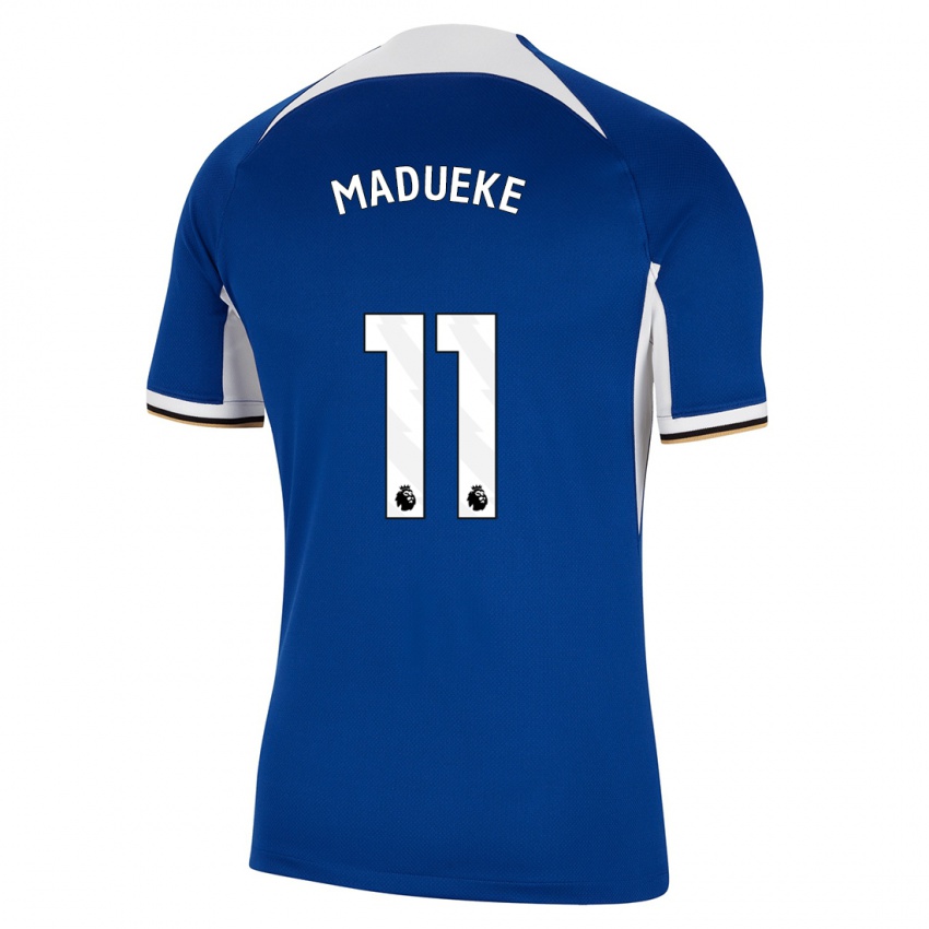 Kinder Noni Madueke #11 Blau Heimtrikot Trikot 2023/24 T-Shirt Belgien