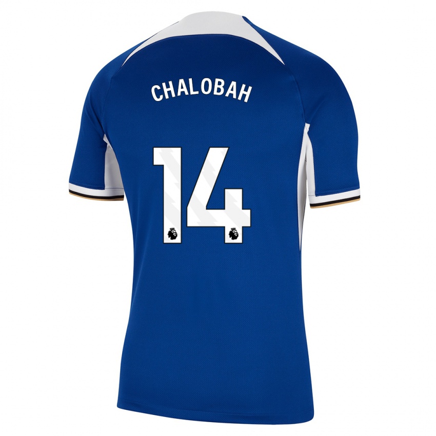 Enfant Maillot Trevoh Chalobah #14 Bleu Tenues Domicile 2023/24 T-Shirt Belgique