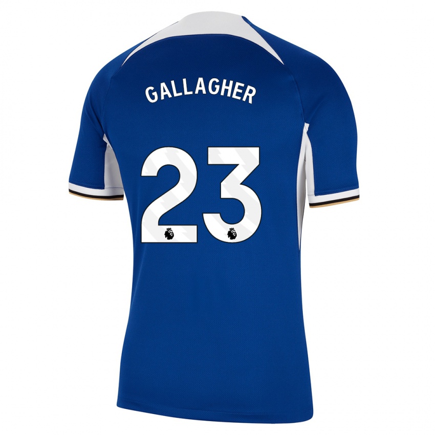 Kinder Conor Gallagher #23 Blau Heimtrikot Trikot 2023/24 T-Shirt Belgien