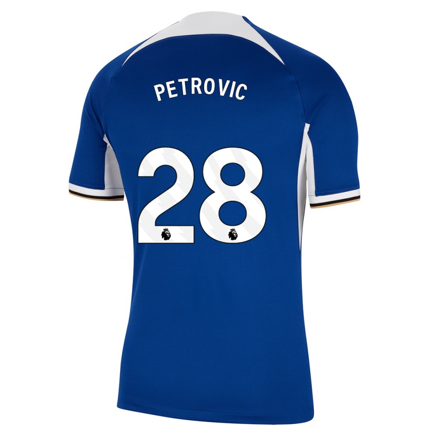 Kinderen Djordje Petrovic #28 Blauw Thuisshirt Thuistenue 2023/24 T-Shirt België