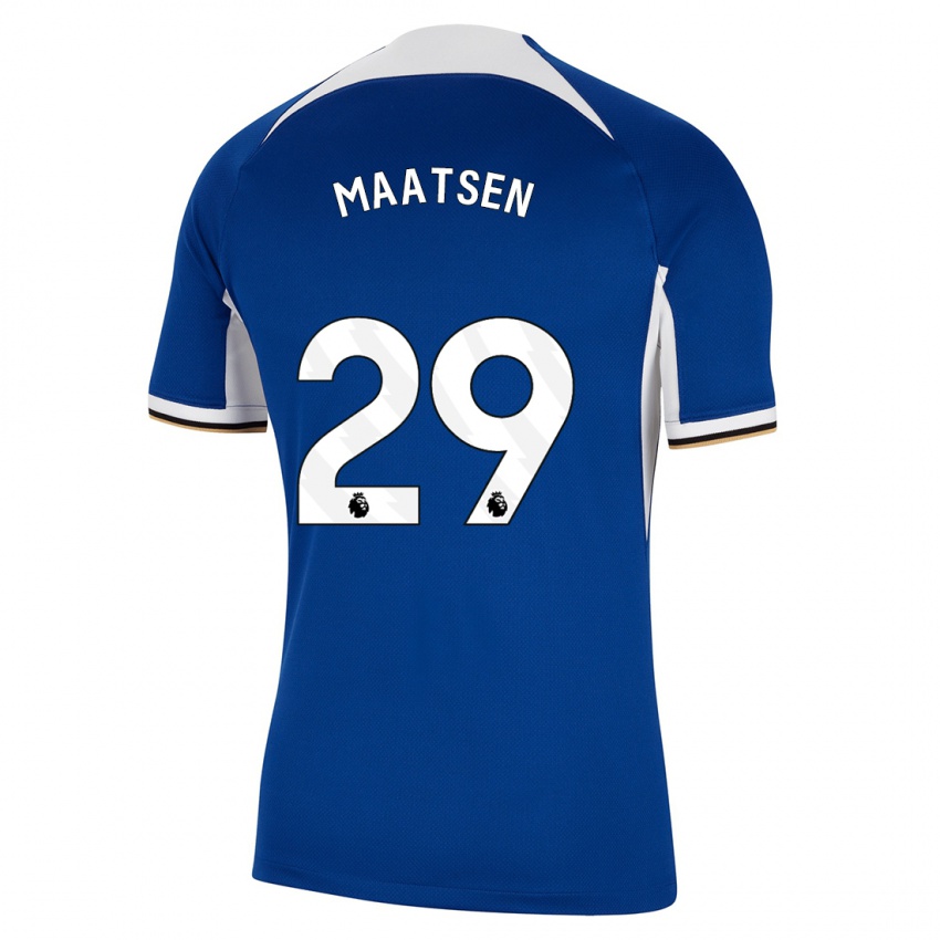 Kinderen Ian Maatsen #29 Blauw Thuisshirt Thuistenue 2023/24 T-Shirt België