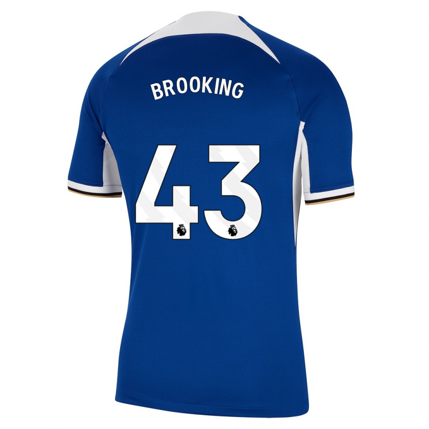 Enfant Maillot Josh Brooking #43 Bleu Tenues Domicile 2023/24 T-Shirt Belgique