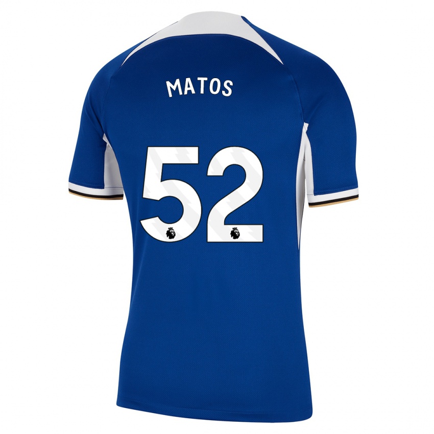 Enfant Maillot Alex Matos #52 Bleu Tenues Domicile 2023/24 T-Shirt Belgique