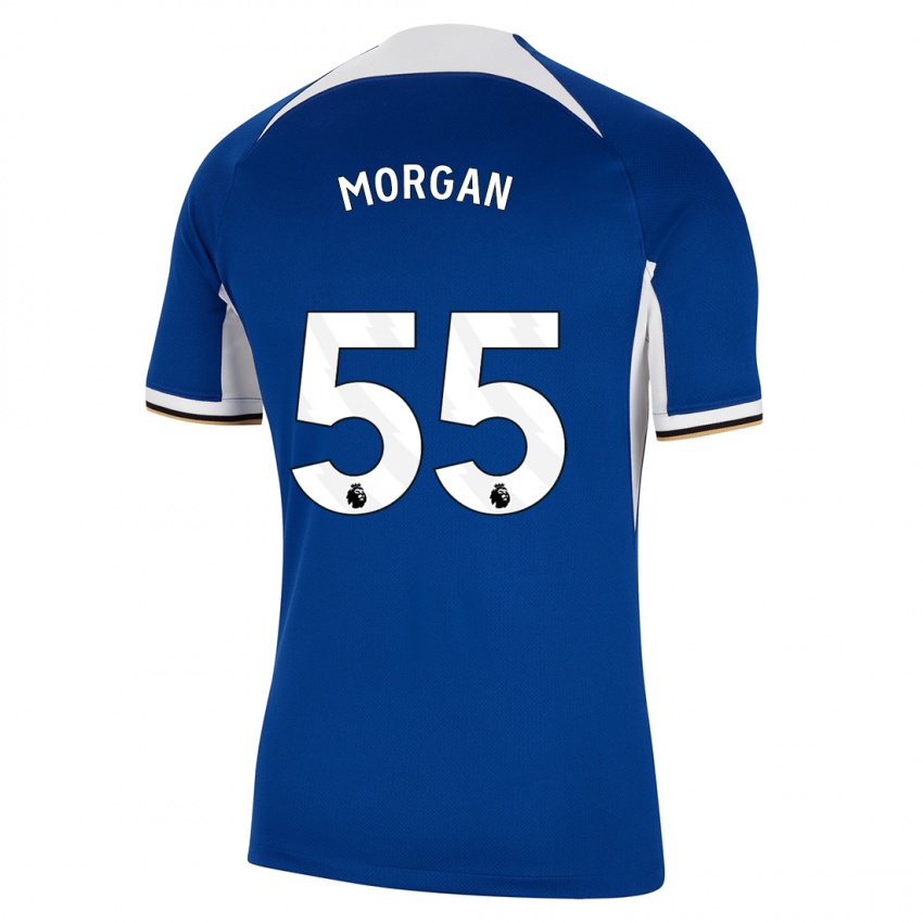 Kinderen Jimmy-Jay Morgan #55 Blauw Thuisshirt Thuistenue 2023/24 T-Shirt België