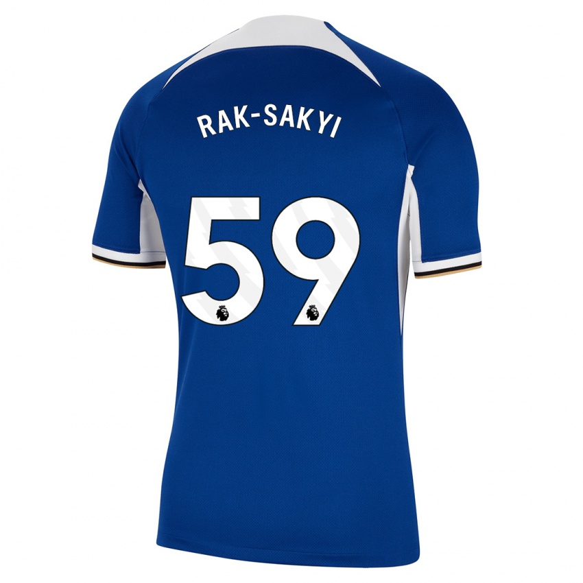 Enfant Maillot Sam Rak-Sakyi #59 Bleu Tenues Domicile 2023/24 T-Shirt Belgique