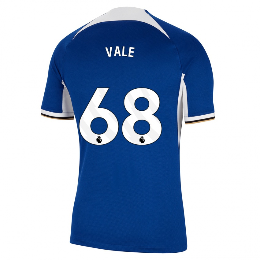 Enfant Maillot Harvey Vale #68 Bleu Tenues Domicile 2023/24 T-Shirt Belgique
