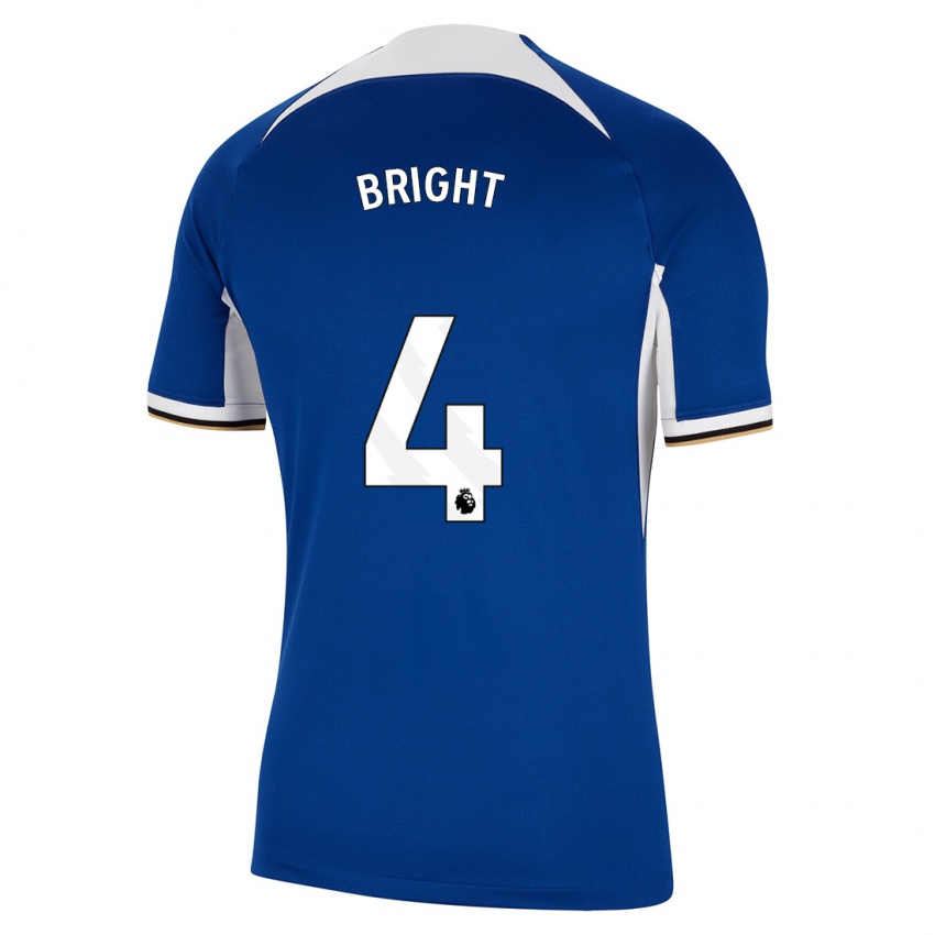 Kinder Millie Bright #4 Blau Heimtrikot Trikot 2023/24 T-Shirt Belgien