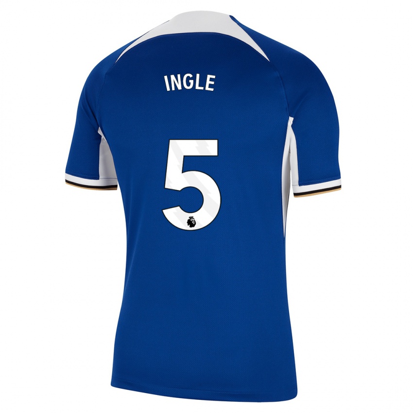 Enfant Maillot Sophie Ingle #5 Bleu Tenues Domicile 2023/24 T-Shirt Belgique