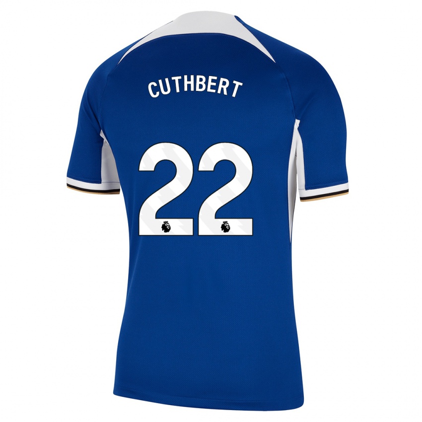 Kinder Erin Cuthbert #22 Blau Heimtrikot Trikot 2023/24 T-Shirt Belgien