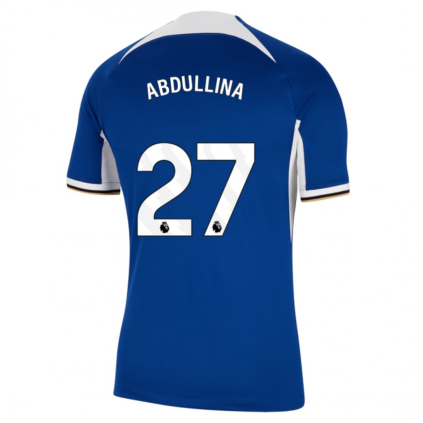 Kinder Alsu Abdullina #27 Blau Heimtrikot Trikot 2023/24 T-Shirt Belgien