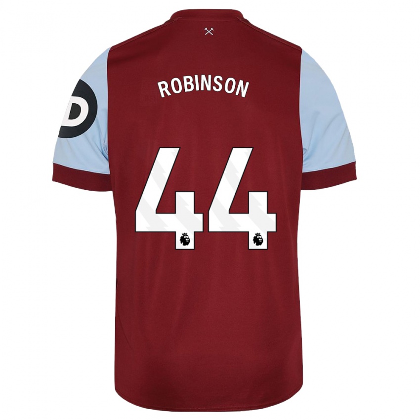 Kinder Junior Robinson #44 Kastanienbraun Heimtrikot Trikot 2023/24 T-Shirt Belgien