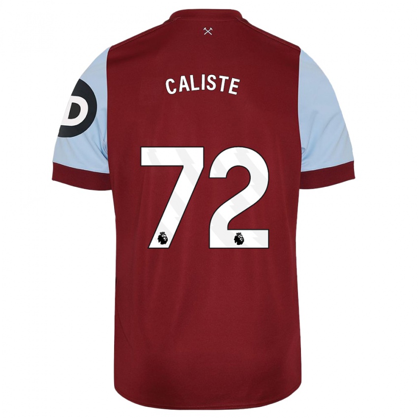 Enfant Maillot Gabriel Caliste #72 Bordeaux Tenues Domicile 2023/24 T-Shirt Belgique