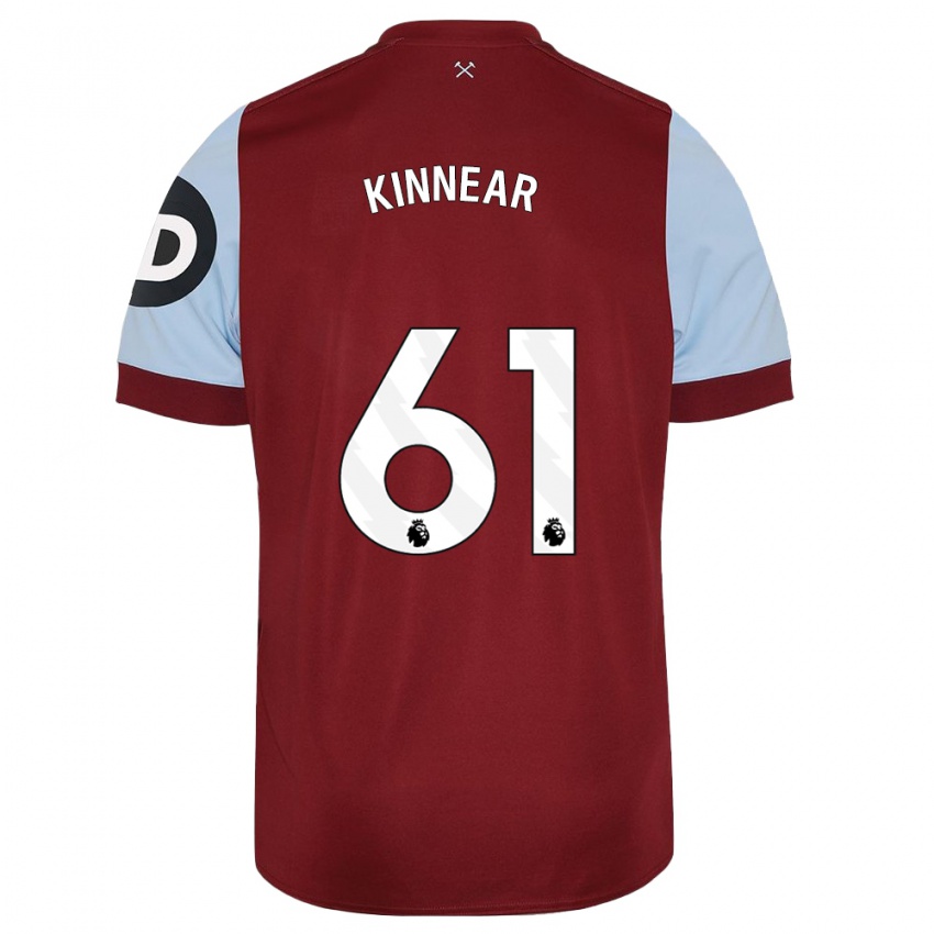 Kinder Brian Kinnear #61 Kastanienbraun Heimtrikot Trikot 2023/24 T-Shirt Belgien