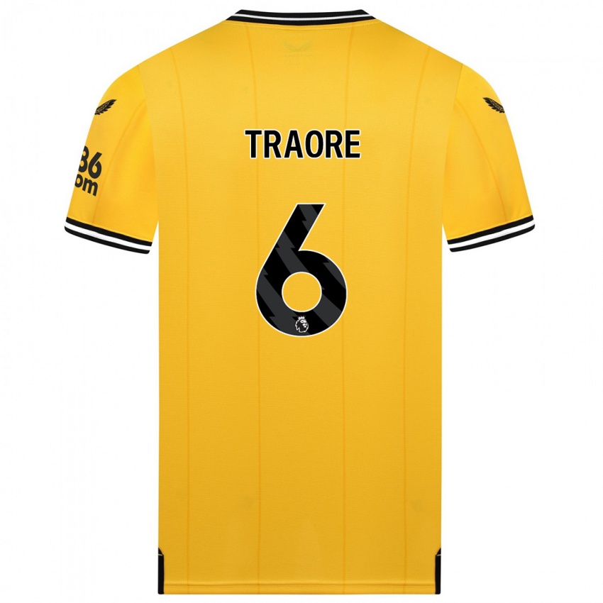 Kinderen Boubacar Traoré #6 Geel Thuisshirt Thuistenue 2023/24 T-Shirt België