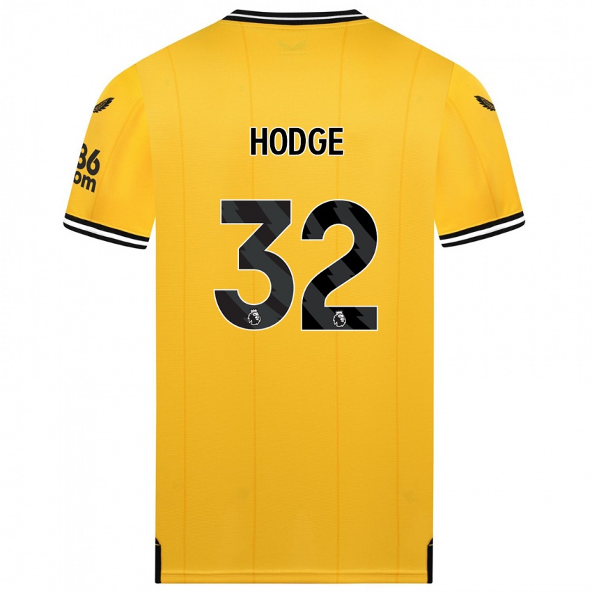 Enfant Maillot Joe Hodge #32 Jaune Tenues Domicile 2023/24 T-Shirt Belgique