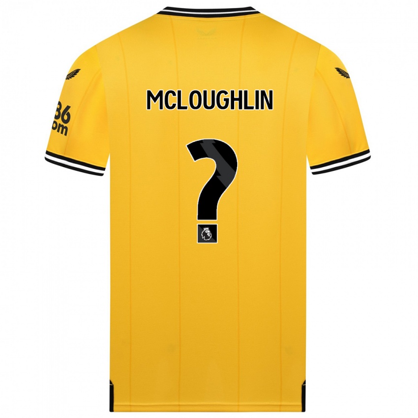 Kinder Lee Mcloughlin #0 Gelb Heimtrikot Trikot 2023/24 T-Shirt Belgien