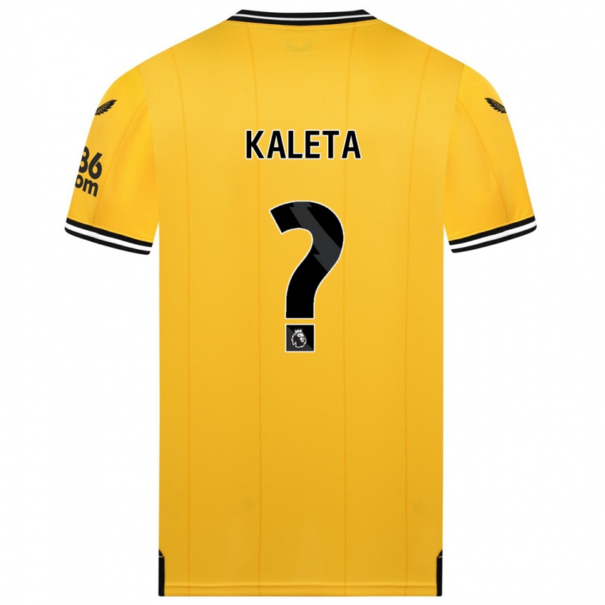 Kinder Marvin Kaleta #0 Gelb Heimtrikot Trikot 2023/24 T-Shirt Belgien