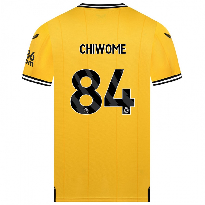 Enfant Maillot Leon Chiwome #84 Jaune Tenues Domicile 2023/24 T-Shirt Belgique