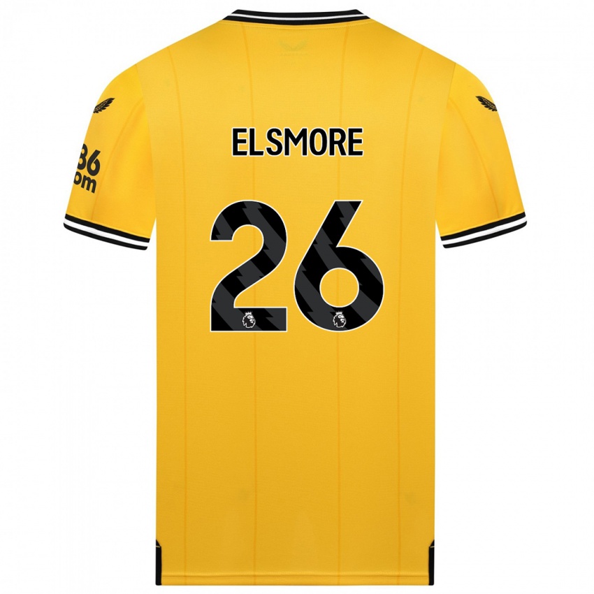 Kinderen Ria Elsmore #26 Geel Thuisshirt Thuistenue 2023/24 T-Shirt België
