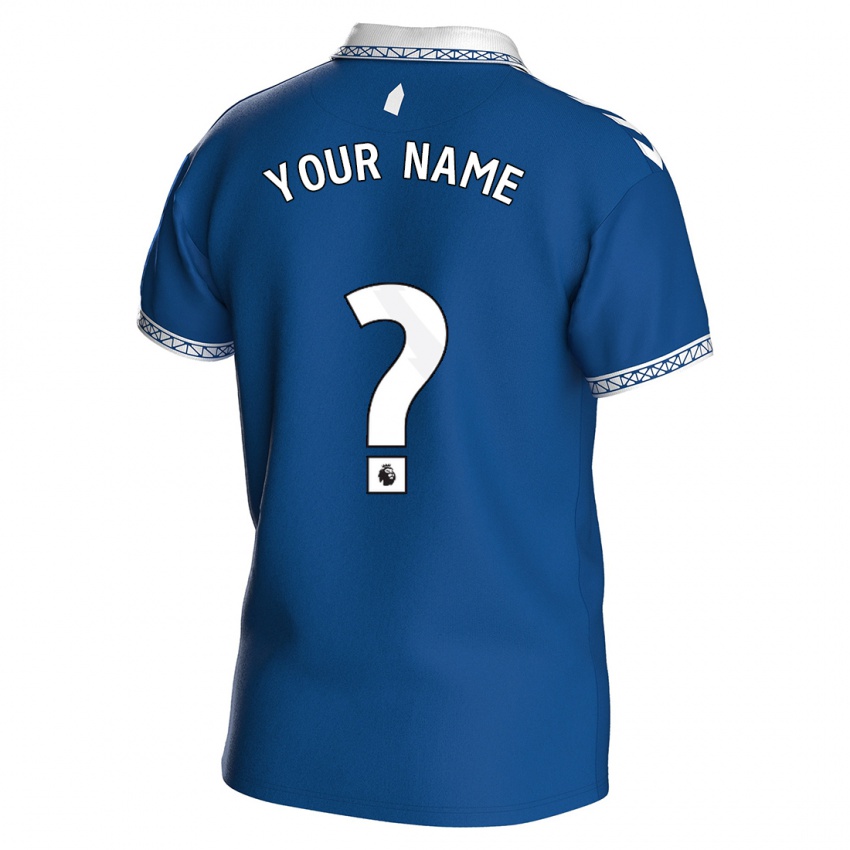 Kinder Ihren Namen #0 Königsblau Heimtrikot Trikot 2023/24 T-Shirt Belgien