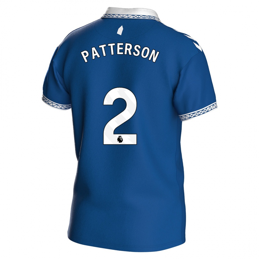 Enfant Maillot Nathan Patterson #2 Bleu Royal Tenues Domicile 2023/24 T-Shirt Belgique