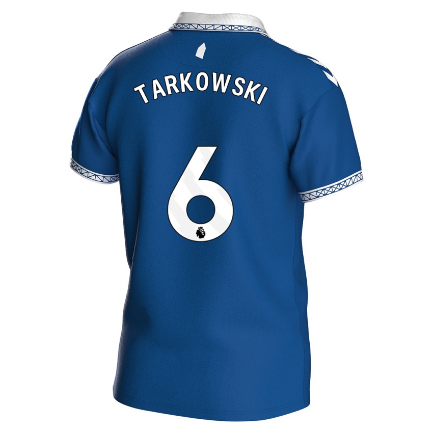 Kinder James Tarkowski #6 Königsblau Heimtrikot Trikot 2023/24 T-Shirt Belgien