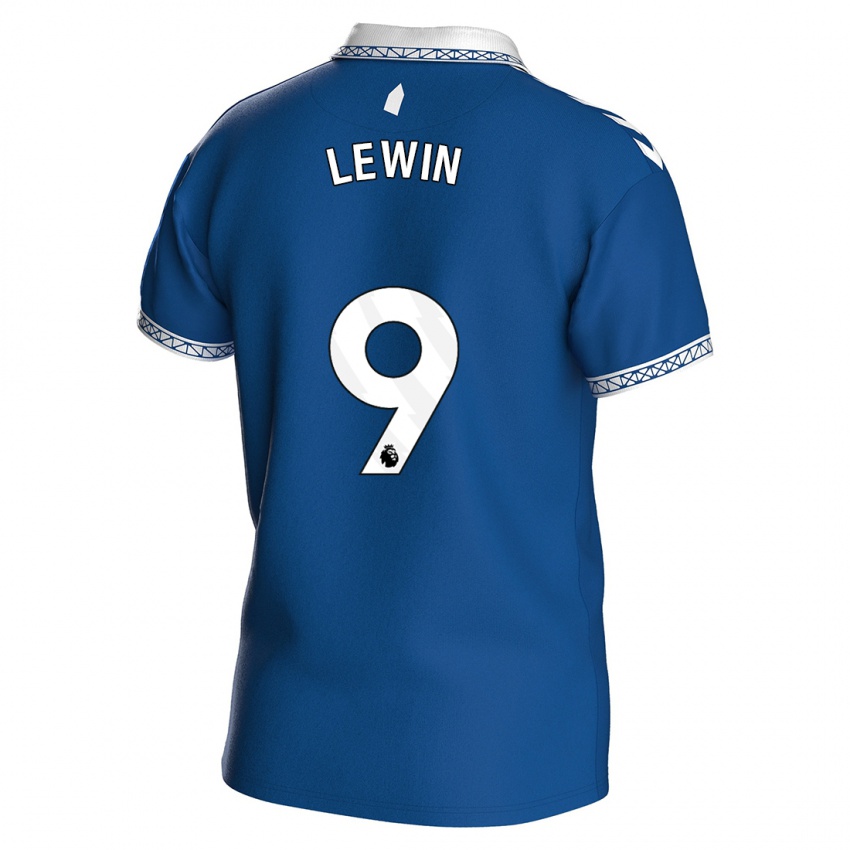 Kinderen Dominic Calvert-Lewin #9 Koningsblauw Thuisshirt Thuistenue 2023/24 T-Shirt België