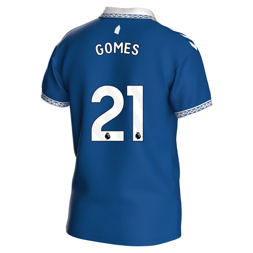Kinder André Gomes #21 Königsblau Heimtrikot Trikot 2023/24 T-Shirt Belgien