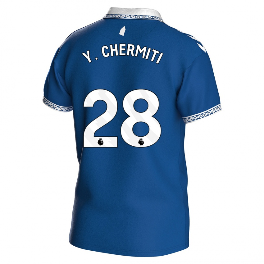 Kinder Chermiti #28 Königsblau Heimtrikot Trikot 2023/24 T-Shirt Belgien