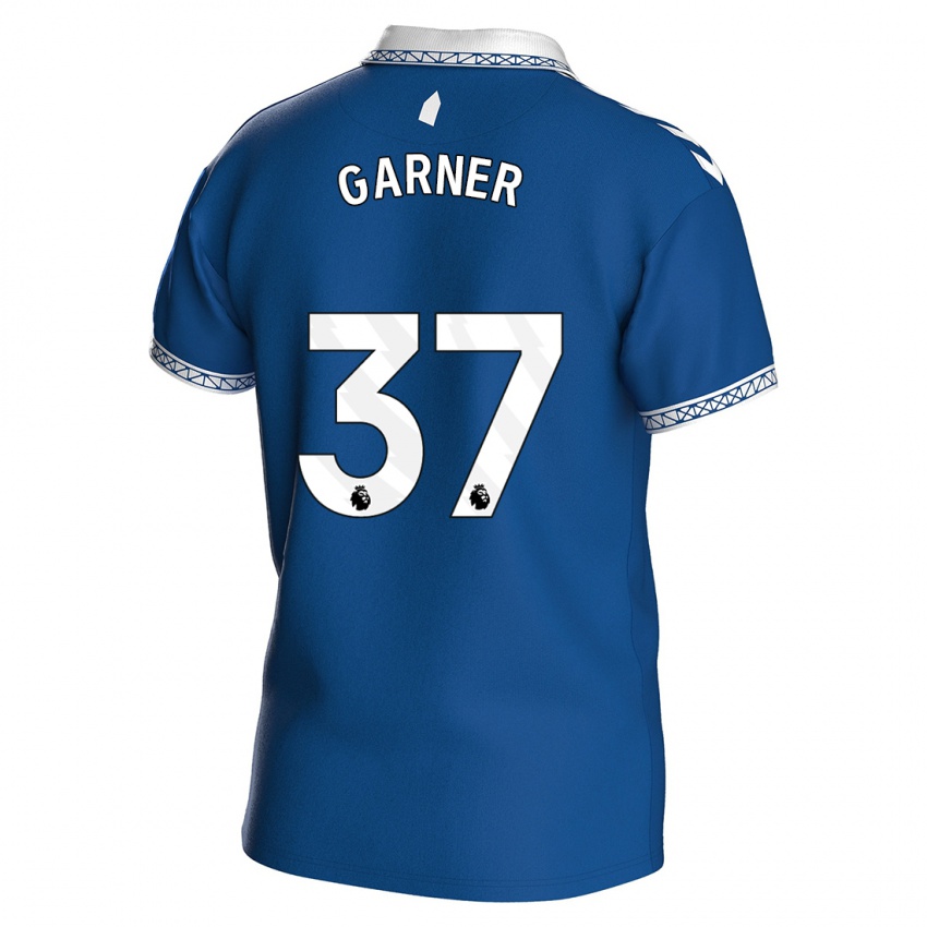 Enfant Maillot James Garner #37 Bleu Royal Tenues Domicile 2023/24 T-Shirt Belgique