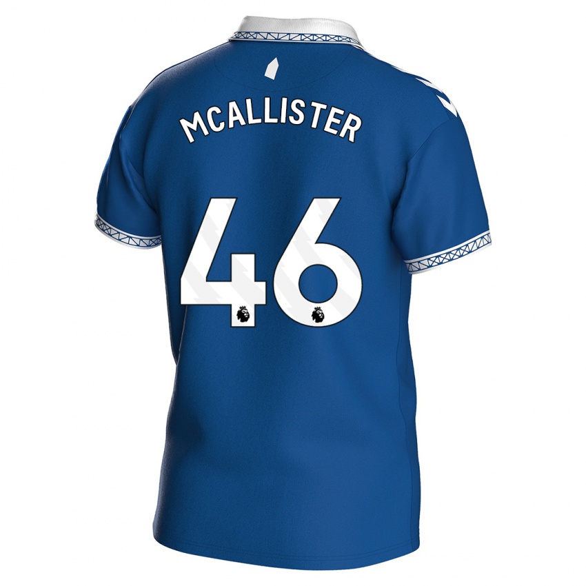 Kinder Sean Mcallister #46 Königsblau Heimtrikot Trikot 2023/24 T-Shirt Belgien