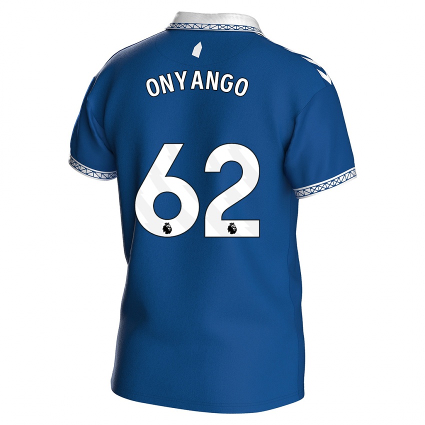 Kinder Tyler Onyango #62 Königsblau Heimtrikot Trikot 2023/24 T-Shirt Belgien