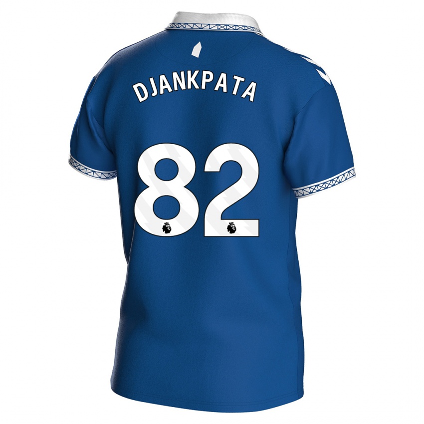 Kinder Halid Djankpata #82 Königsblau Heimtrikot Trikot 2023/24 T-Shirt Belgien