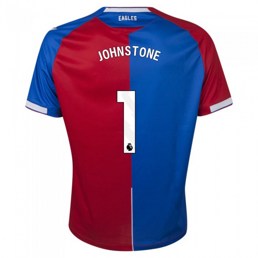 Enfant Maillot Sam Johnstone #1 Rouge Bleu Tenues Domicile 2023/24 T-Shirt Belgique