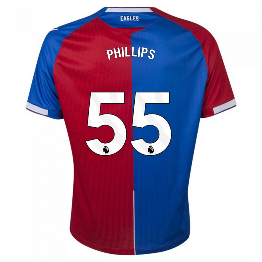 Kinder Killian Phillips #55 Rot Blau Heimtrikot Trikot 2023/24 T-Shirt Belgien