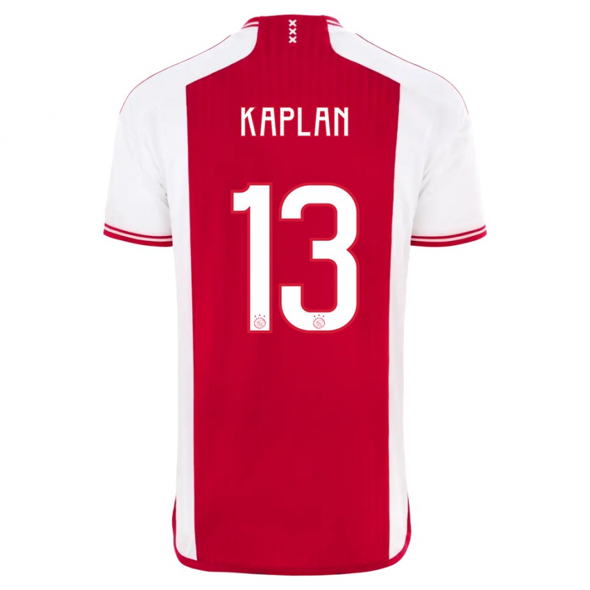 Enfant Maillot Ahmetcan Kaplan #13 Rouge Blanc Tenues Domicile 2023/24 T-Shirt Belgique