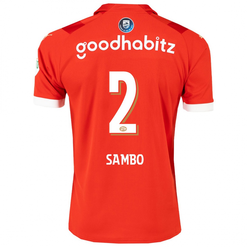 Kinder Shurandy Sambo #2 Rot Heimtrikot Trikot 2023/24 T-Shirt Belgien