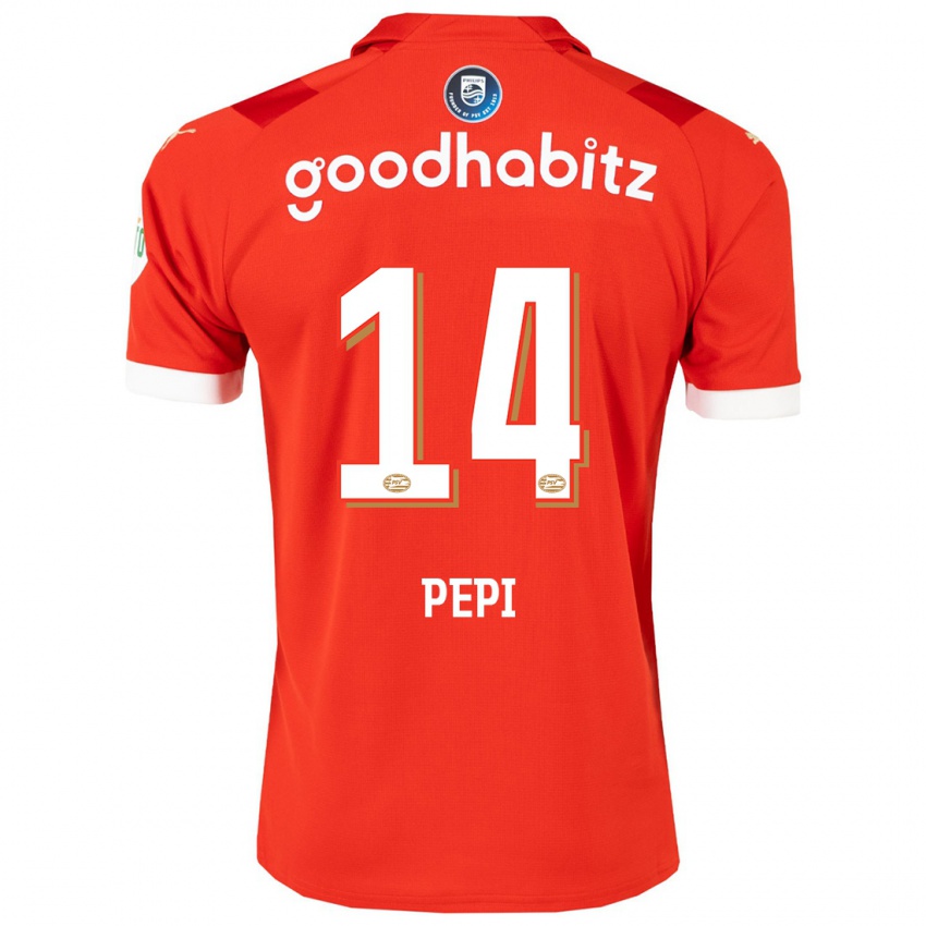 Kinder Ricardo Pepi #14 Rot Heimtrikot Trikot 2023/24 T-Shirt Belgien