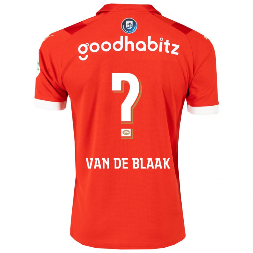 Enfant Maillot Emmanuel Van De Blaak #0 Rouge Tenues Domicile 2023/24 T-Shirt Belgique